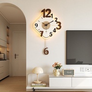 Cream Style Wall Clock, Living Room Silent Clock, Internet Famous Modern Minimalist Creative Clock