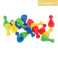 [flameer1] 16pcs Chess Pieces Replacement Set, Spare Chess Draughts for Ludo, Flying Chess, Board Ga