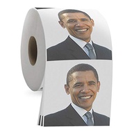 Obama Toilet Paper  Funny Democrat Toilet Roll Gag Gift  3 Ply Toilet Tissue, 200 Sheets in Each Roll  Novelty Toilet Paper for Republicans and Trump Fans  Political Humor White Elephant Idea[PRE-ORDER]