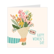 Combo of 4c greeting cards for Women's Day March 8 and October 20 - Small Gray card 09PN01