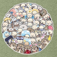 65PCS Lovely Otter Graffiti Stickers For Kids Waterproof Decorative Suitcases Phone Laptop Cartoon S
