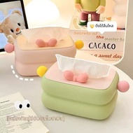 Dopamine Contrast Color Tissue Box Living Room Coffee Table High-End Napkin Box Creative Furniture