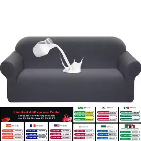 Waterproof Sofa Covers Premium Water Repellent Sofa Cover High Stretch Couch Slipcover Super Soft Fa