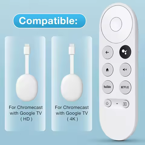 Voice Remote For Google Chromecast Bluetooth IR Suitable TV Voice Set-Top Box Replacement Remote Con