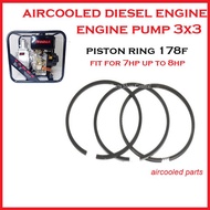 Piston Ring 178F for Aircooled Diesel Engine 7HP to 8HP