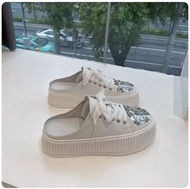 ONE - 包頭半拖鞋【35-40碼】【白色】(下單後聯絡客服確認發貨尺碼) #F090035002