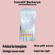 sarung kursi napoli bulat 101 ( kursi napoli plastik) - Biru