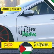 Free Palestine Reflective cutting sticker Viral