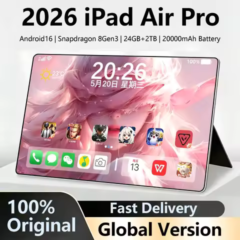 2026 Original 11inch IPad Air Pro 5G Tablet PC Snapdragon 8Gen3 Android 16 24GB 2TB 5G Dual SIM 2000
