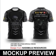 2023 Baju sublimation Komando Malaysia baju komando