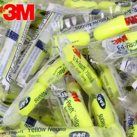 10 pairs】3m1250 earplugs noise reduction sleep special noise insulation learning industrial earplugs