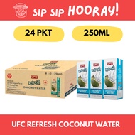[Wholesale Offer!]UFC Refresh 100% Natural Coconut Water 24 x 250ml (Tetra Pack)