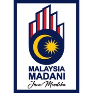 Poster Banner A4 10pcs Malaysia Madani Logo Merdeka 2024