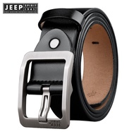 JEEP SPIRIT 1941 ESTD Net Celebrity’s Belt Men's Casual Business Pants Belt Cowhide Wild Middle-aged