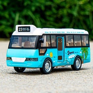 Children School Bus Bus Inertial Toy Car Simulation Bus Boy Baby Open Door Model