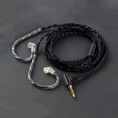 JCALLY JC16S 16 Shares 480 Cores Upgrade Cable HIFI Earphone Upgrade Cable for Shure MMCX KZ EDX ZSN