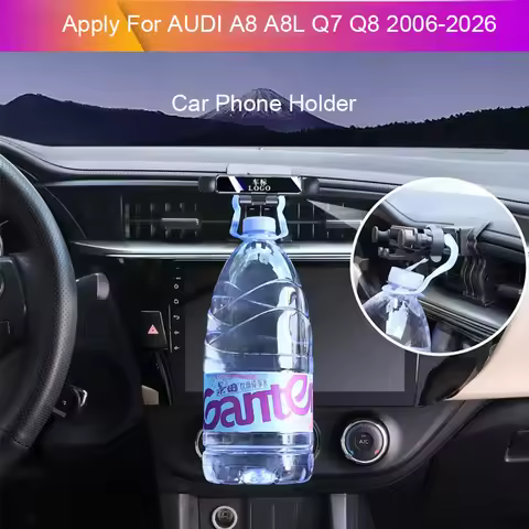Car GPS Screen Navigation Stand For AUDI A8 A8L Q7 Q8 2006-2026 Auto Special Phone Holder Decoration