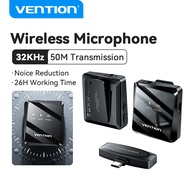 Vention Wireless Microphone Lavalier Mini Noise Reduction with Charging Box for iPhone 15 14 13 pro