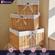 Nordic Rattan Storage Basket Hand-woven Basket Table Snack Fruit Beverage Storage Basket Rattan Bask