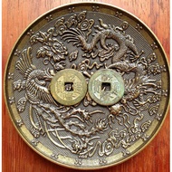 Set of Ancient Coins Sowing Hexagrams, Yin Yang, Ancient Qianlong Coins