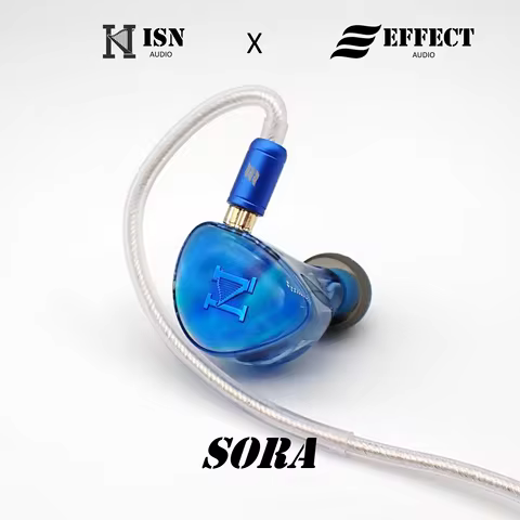 ISN Audio x Effect Audio SORA 2DD + 2BA + 1BCD + 2 Micro Planar Magnetic Drivers Hybrid 2Pin 0.78mm 