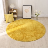 Golden round Living Room Carpet Nacelle Chair Bottom Mat Children's Bedroom Toy Cushion Computer Chair Mat Customization