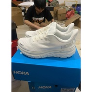2022New Hot sale HOKA ONE ONE Clifton 8 Shock Absorption Sneakers White gray silver