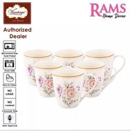 HOT🔥VANTAGE 6PCS MUG SET/WATER DRINK SET/COFFE MUG SET-PINK ROSEBERRY/PINK ELIZABETH/PINK OLEANDER/T