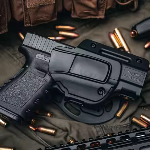 G19 G23 G32 Tactical Polymer Holster Right Outside Waistband Belt Carry Holster Glock 19 Gen 5