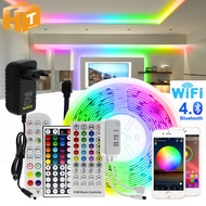 Smart WiFi LED Strip Light 5050 RGB 5M/10M/20M DC12v USB LED Waterproof Flexible Changing Color Lighting With Music Sync Function DC 5V Bluetooth Decoration Fairy Light for Home Wall TV Bedroom Live Streaming Background Indoor Outdoor Decor