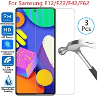 Case for Samsung F62 F42 5G F22 F12 cover tempered glass on Galaxy F 62 42 22 12 62F 42F 22F 12F coq