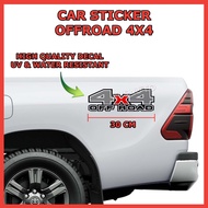 Sticker 4x4 Offroad Design 1 Hilux Ranger Raptor Triton Navara DMAX Pickup Trucks Automotive Decal Car Accessories