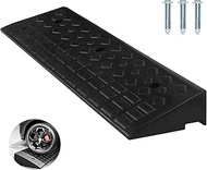 Nisorpa 4" Rubber Curb Ramps Heavy Duty Driveway Curb Ramp 10 Ton Car Slope Ramp for Sidewalk Cars R