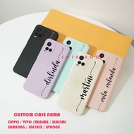 [Custom Case Name] Macaron Softcase Material For Opp0 Viv0/ Xia0mi/ Rea1me/ Infin1x/ Samsun9/ 1phone