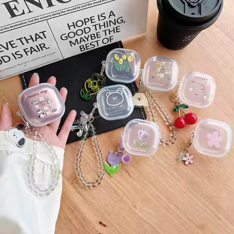 Transparent Case For Samsung Galaxy Buds FE Buds Pro Buds2 Pro Protective Earphone Cover For Samsuin