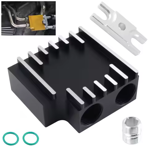 Upgrade Professional Transmission Cooler Thermal Bypass + Coupler For Dodge Ram 2500/3500 2007.5-202
