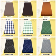 Zippered mattress cover bed sheet 70x200x5 70x200x10 70x200x15 - Plain mattress cover 70x200x5 70x20