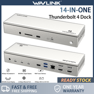 แท่นวางมือถือ40Gbps กับแล็ปท็อป98W ชาร์จThunderbolt 4ควอดแสดงผล Dock (16-In-1)8K * 30Hz Quad 4K * 60