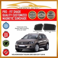 Volkswagen Tiguan 2nd Gen 2017-2021 (4 /5 /6 / 7pcs) Car Magnetic Sunshade / Boot Tray