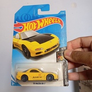 Hot wheels hotwheels 95 Mazda RX-7 yellow RX 7 1995