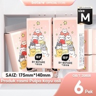 [6Packs] Botare AIR-cushion Hanging Pull Box Tissue 4-Ply, 140mm x 175mm 800 sheet, Household Tissue