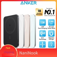 NaniNook  Anker Powerbank MagGo Power Bank Nano 5000mAh Slim Magnetic Portable Charger Magnetic Wire