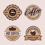 (Chekout Rp100) Coffee sticker Label template5