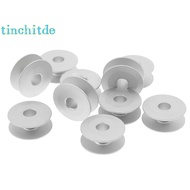 [TinchitdeS] 10pcs 21mm Industrial Aluminum Bobbins For Singer Brother Sewing Machine Tools [NEW]