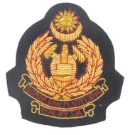 Outpost Officer Cap Badge / Lencana Topi Pegawai Bomba Bullion Wire