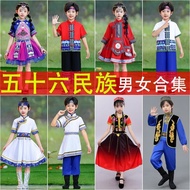 56 Minority Ethnic Costumes Miao Ethnic Strong Ethnic Mongolian Ethnic Weiwuer Ethnic Yao Ethnic Boy