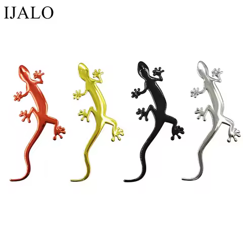 Super Cute Lizard Gecko 3D Car Sticker Soft PVC Chromed Badge Emblem Auto Motorcycle Decoration Wall