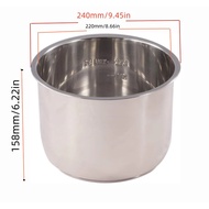 1pcs Stainless Steel Inner Cooking Pot - 6 Quart for Instant Pot IP-POT-SS304-60