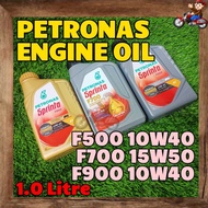 READY STOCK  MINYAK HITAM ENGINE OIL PETRONAS F900 10W40 FULLY SYNTHETIC 1.0 LITRE WITH OIL FILTER Y