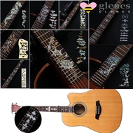 GLENES Cross Inlay Decals 22 Styles Ultra Thin Guitar Inlay Sticker Acoustic Guitar Electric Guitar 
